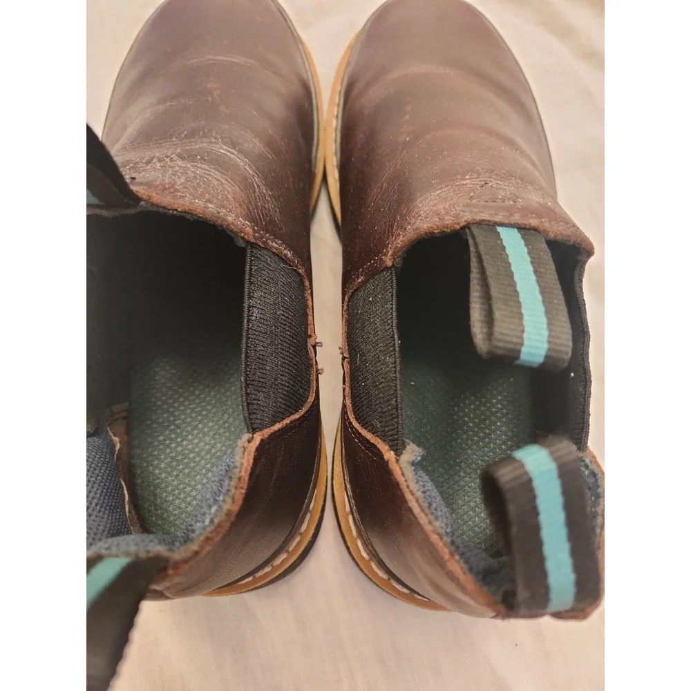 Georgia Giant Romeo Boots Mens 10 M GR262 Brown Leather Chelsea Chore Steel Toe